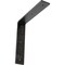 Ekena Millwork Hamilton Steel Bracket, Antiqued Silver 2"W x 10"D x 10"H BKTM02X10X10HAASV - alternate 1
